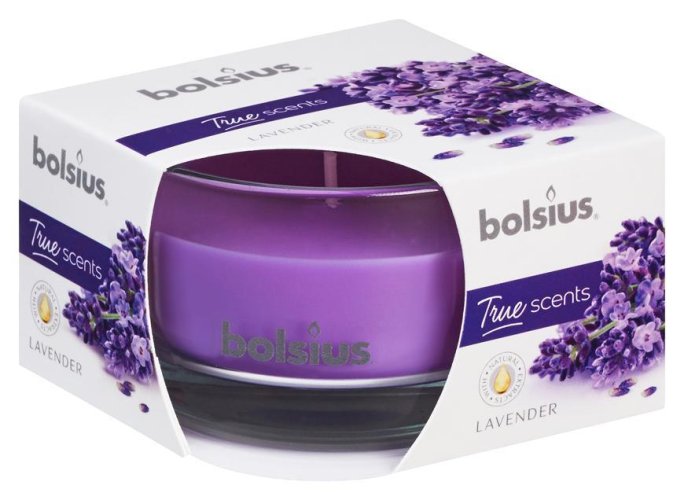 Kerze Bolsius Jar True Scents 50/80 mm, duftend, Lavendel
