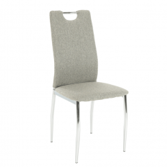 Krzesło do jadalni, beżowy akcent/chrom, OLIVA NEW