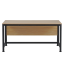 Schreibtisch, Eiche/schwarz, 120x80 cm, KILIS NEU