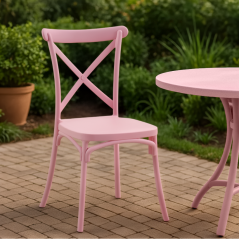 Stapelstuhl, rosa, SAVITA