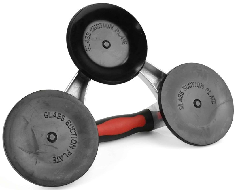 Aluminium-Saugnapf für Glas 3 x 125 mm, Tragfähigkeit 190 kg, HART