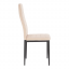 Židle, béžová Dulux Velvet látka/černý kov, COLETA NOVA