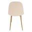 Krzesło, beżowa tkanina Dulux Velvet/buk, LEGA