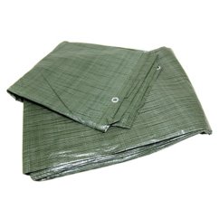 Abdeckplane 5x8 m grün mit Netz STANDARD KLC