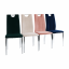 Blagovaonska stolica, smaragdna Velvet tkanina/krom, OLIVA NOVO