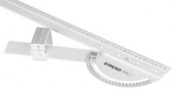 Linijka Strend Pro FSC-02, 550 mm, wielofunkcyjna, z kątomierzem, alu