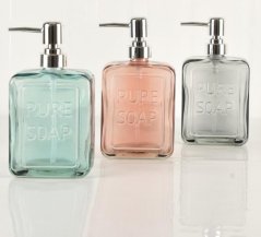 Dávkovač mydla 500 ml sklo mix