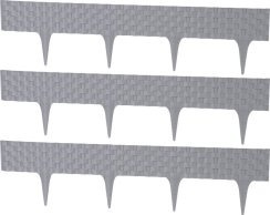 Palisáda RattanPalisade L-2,40m, grafit, bal. 3 ks, 820x95/200 mm, UV