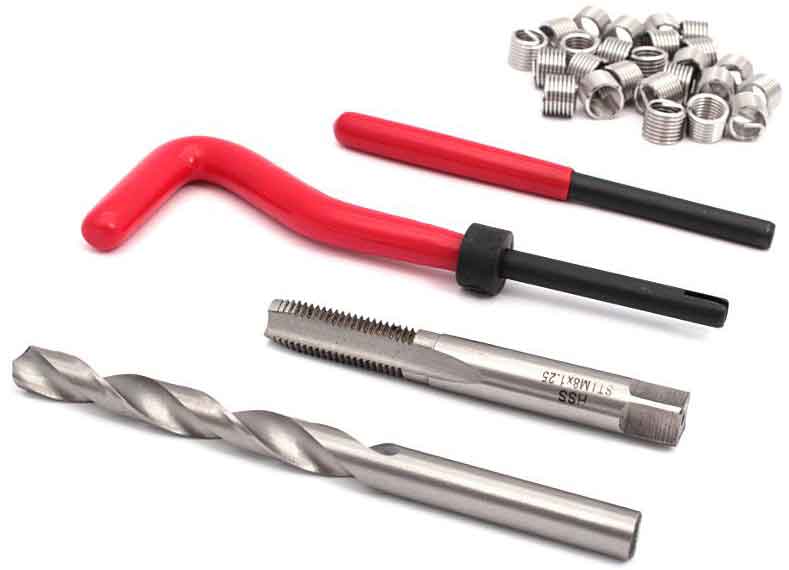 Set zur Reparatur beschädigter Gewinde M6 - M10, 88-teilig, XL-TOOLS