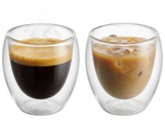 MagicHome Espresso kávé-/teáscsésze, dupla falú hőszigetelt, 90 ml, 2 db-os csomag
