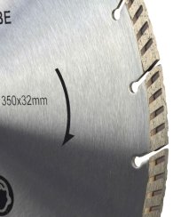 Segmentirani dijamantni disk 350 x 32 mm, LASER, GEKO