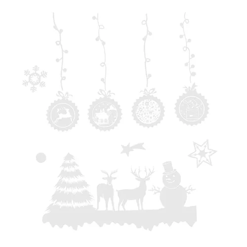 Weihnachtsfensteraufkleber Ruhhy 22253