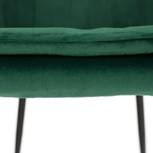 Designer-Sessel, smaragdgrüner Samtstoff, ZIRKON