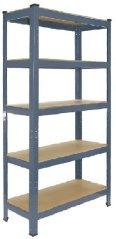 Raft metalic cu rafturi din MDF 1800 x 1200 x 450 mm, capacitate raft 300 kg, SOLID