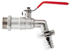 Ventil 3/4", navoj 3/4" s koncem za cev 3/4", GEKO