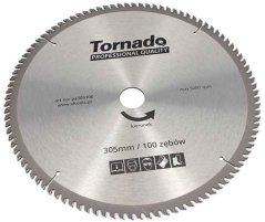 Žagin list z rezili SK 305 x 2,5 x 30 100 zob, za rezanje aluminija, TORNADO (akce)
