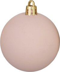 MagicHome Bile de Crăciun, set, 20 buc, roz, mix, pentru pomul de Crăciun, 6 cm (akce)