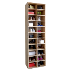 Hohes Regal/Schuhregal, Artisan-Eiche, IGNO