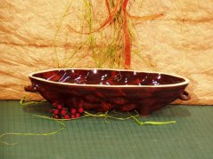 Große Weihnachtskuchenform aus Keramik 35x14x10 cm