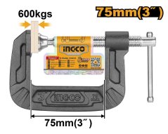 Svorka zámočnícka G liatinová 75mm INGCO Industrial