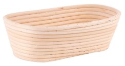 Coș din ratan MagicHome, pentru pâine cu aluat, oval, max.700 g, 30x14x7 cm