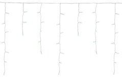 MagicHome Christmas Icicle chain, 800 LED zimna biel, sopel lodu, proste oświetlenie, 230 V, 50 Hz, IP44, zewnętrzne, oświetlenie, L-20 m
