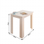 Blagovaonski stol, bijela, 86x60 cm, TARINIO