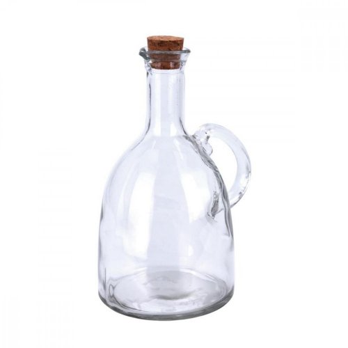 Glasflasche + Korkstopfen 500 ml Essig/Öl