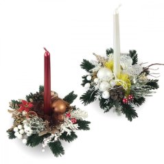 Ikebana Weihnachten 28x30 cm Kunststoffmischung