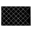 Koberec, čierna/vzor, 133x190 cm, MATES TYP 1