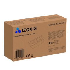 Utičnica skrivena u radnoj ploči - trostruka Izoxis 21659