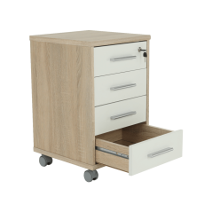 Posoda s ključavnico, sonoma hrast/bela, JOHAN 2 NOVO 12