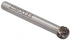 Technická fréza kulová 6 x 5 mm, délka 45 mm, TYP D, stopka 6 mm, XL-TOOLS