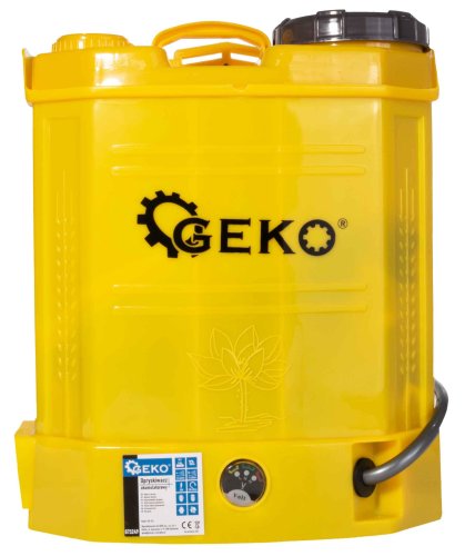 Akkusprühgerät 12 Liter, Akku 12V-8Ah, gelb, GEKO