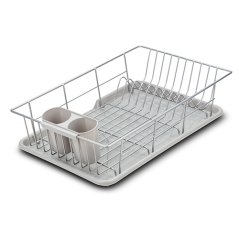 Suport de uscare pentru vase din sârmă, 11x48x30 cm, cu tavă UH Misty NAVA