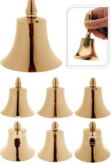 Clopot de decorare 5,5x11 cm metal auriu mix (akce)