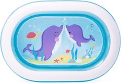 Piscină gonflabilă ovală pentru copii 163x109x46 cm
