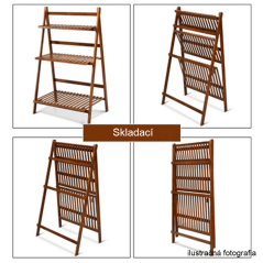 Sklopiva polica, bambus, NEPEL TIP 1 + poklon