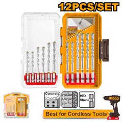 Burghiu pentru beton, set 12d, INGCO Industrial