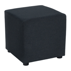 Taburet, ţesătură Twist, gri închis, REGOR