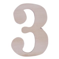 Hausnummer aus Holz ca.3 18cm