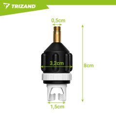 Adaptér pre nafukovací ventil dosky SUP Trizand