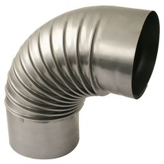 Dymo könyök 145 mm, égéstermék, füstkémény könyök égéstermék csövek csatlakoztatásához