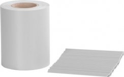 Páska Strend Pro EUROSTANDARD, 190 mm, L-35 m, stínící, šedá, krycí, na plotové panely, s 20 klipsy, PVC, RAL7040