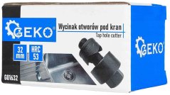 Vykružovací vrták do oceľových a nerezových plechov, priemer 32 mm, GEKO