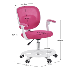 Okretna stolica, malina/bijela, TRIXI TIP 2