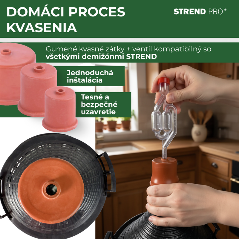 Demižon Strend Pro Cada Inco, 05l stakleni demižon za vino i rakiju, plastični poklopac