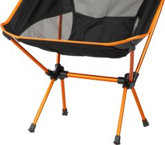 Scaun Strend Pro, pliabil, cu spațiu de depozitare, gri, Oxford 600D, 59x52x64 cm