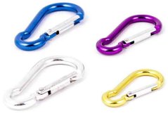 Carabinier din aluminiu pentru chei 50 mm, colorat, XL-TOOLS