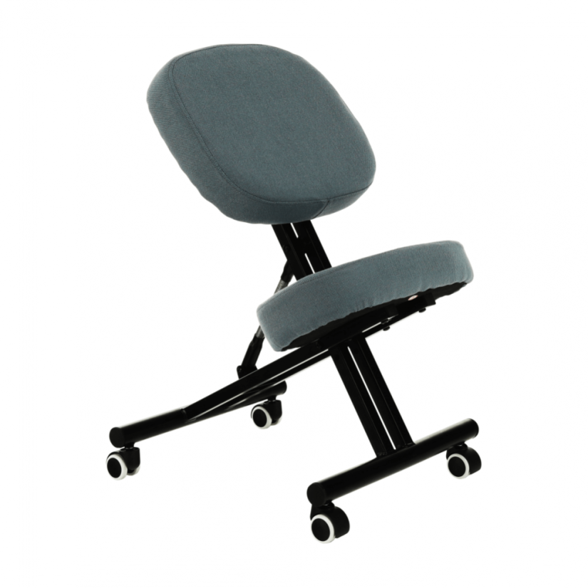 Ergonomska stolica za klečanje, svijetlo siva/crna, KILIAN